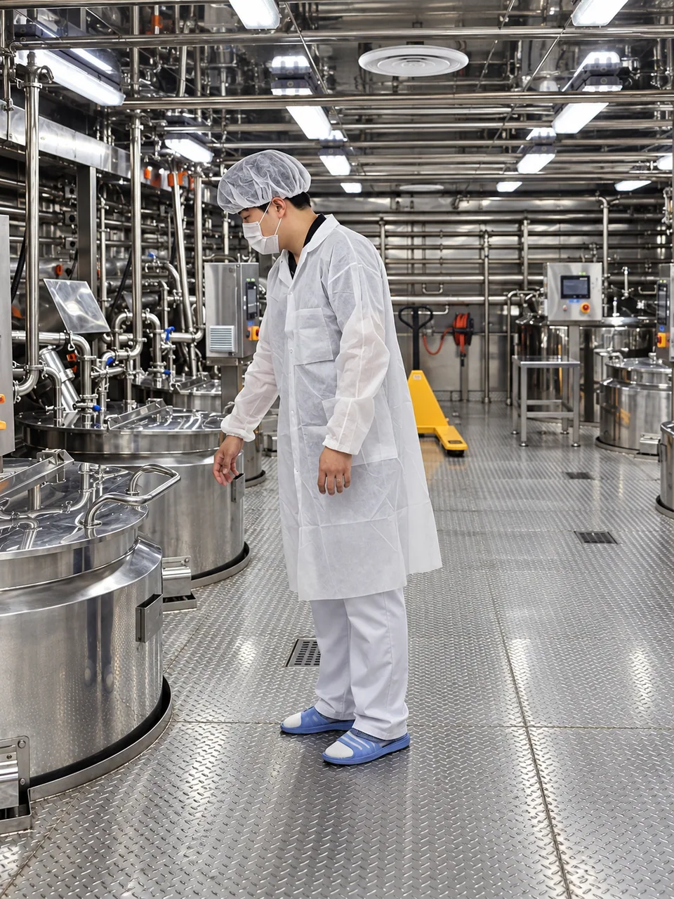 MOKDA revisando el proceso en una instalación de fabricación de alimentos